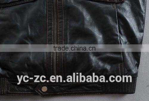zipper cheaper high quality motorcycle leather jackets for men