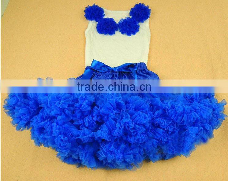 Yiwu Factory Direct Sales pettiskirt set with flowers for kids