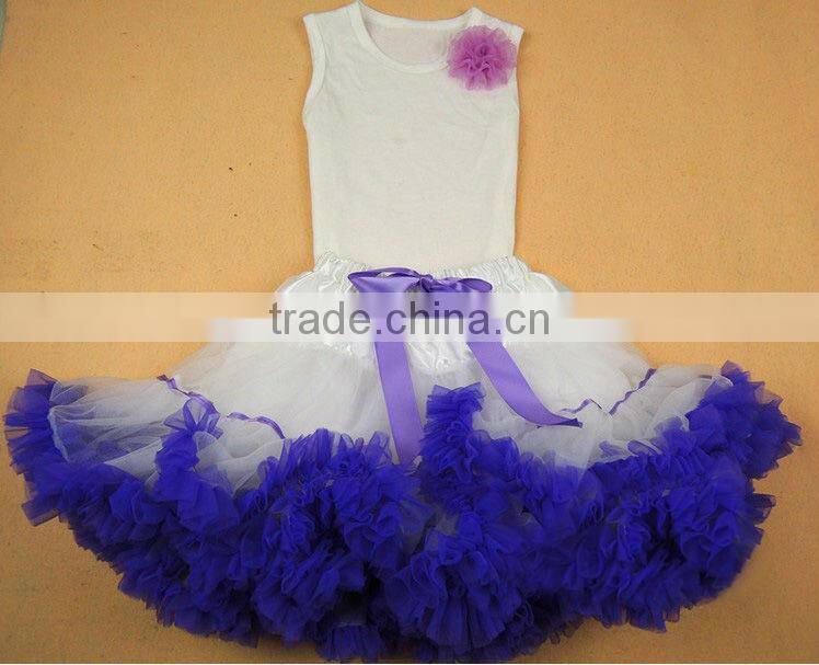 Yiwu Factory Direct Sales pettiskirt set with flowers for kids