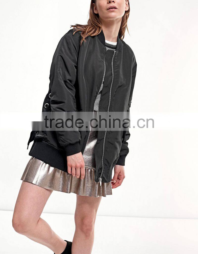 types of fabric material flight jacket bomber wholesale woodland korean blazer women