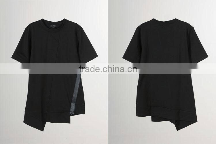 uneven hem design t shirts fashion designer t shirts