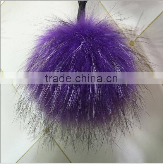 10-15cm Genuine Raccoon fur pom poms fur balls DIY for Children Knitted Cap Gloves Keychain Beanies Jewelry Accessories