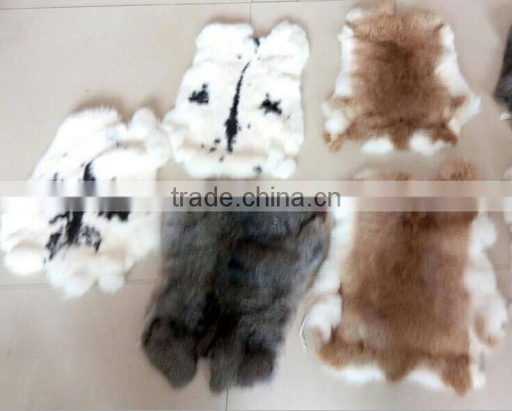 Dyed colour fur manufacturers selling customized dyeing rex rabbit fur skin