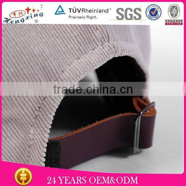 Plain Design Your Own Custom 5 Panel Caps With Leather Patch