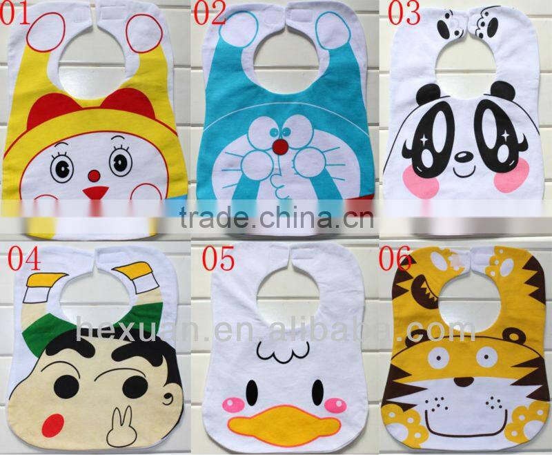 6 designs can choose baby bibs/3 layers baby bibs/superman baby bibs /in stocked or OEM