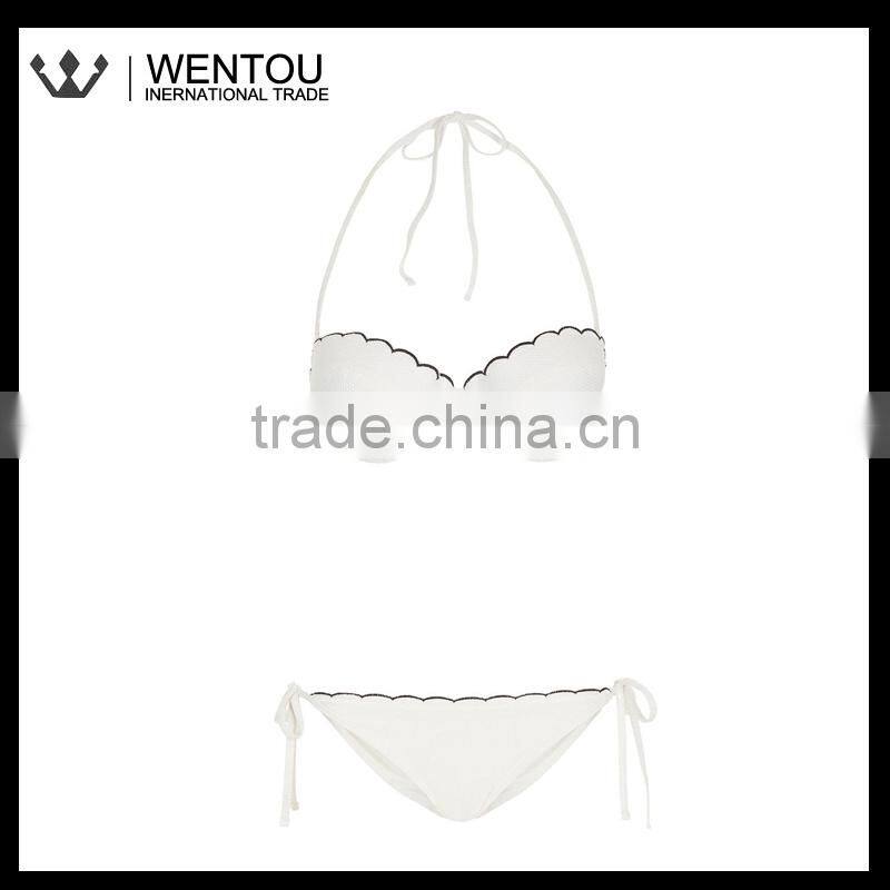New Arrival Personalized Scalloped Bathing Suits