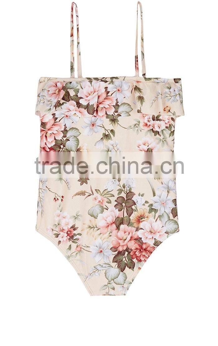 Lovely children custom little girls One-Piece Swimsuit cute young girl modeling bikini kids swimwear