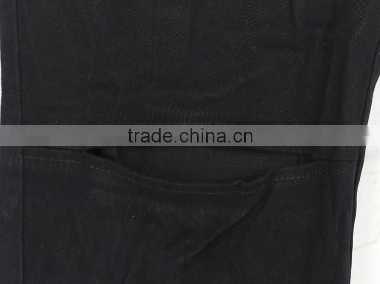 mens knee hole zipper pockement contrast color elastic waistband casual joggers pants