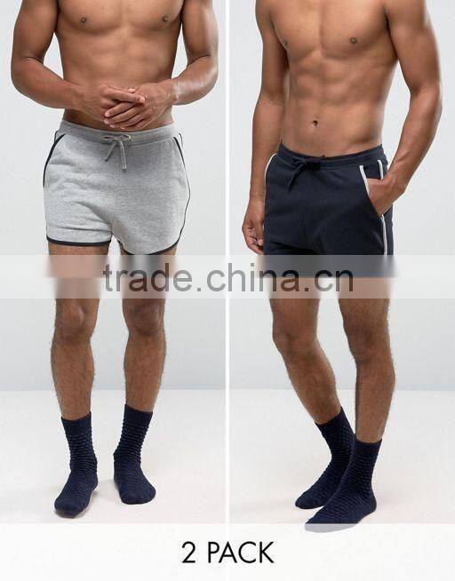 Men's Runner Shorts In Super Short Length 2 Pack Grey