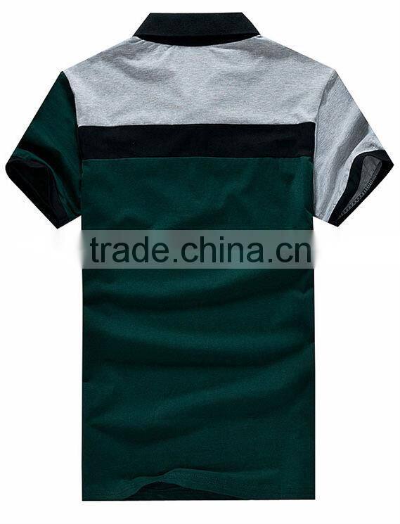 2014 Fashion Style Color Combination Polo Shirt Cotton for Men