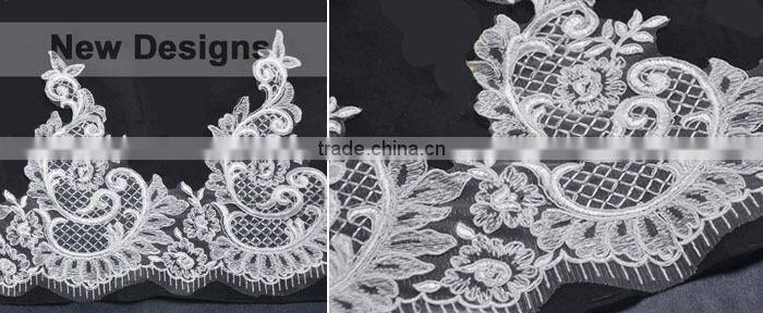 Wedding Polyester French Lace Fabric With New Designs