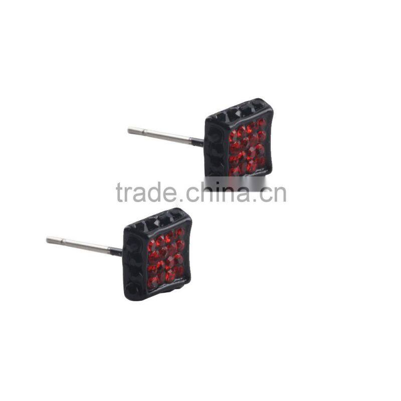 Customized One Gram Diamond Funky Earrings In Zinc Alloy Jewelry For College Girls Wholesale