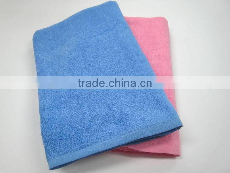 custom color terry cotton double side towel