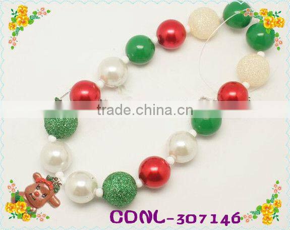 2014 X' mas Bubblegum Bead Necklace