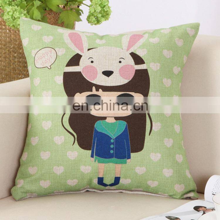 New Cute Cartoon Characters Printed Car Throw Pillow