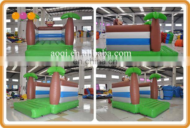 EN14960 certified kid game jungle monkey inflatable animal bouncer for party