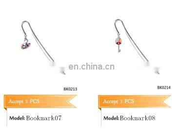 Fashion jewellery antique style fancy feather bookmark for promotion