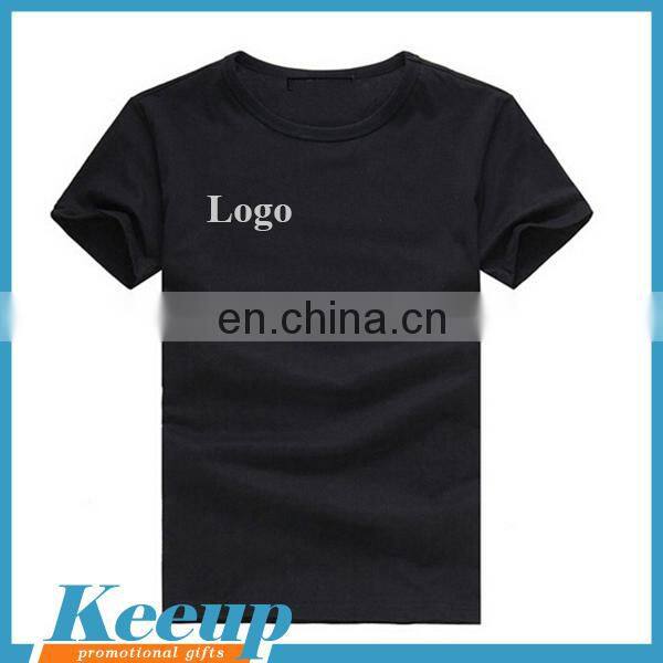 Cheap custom 100% cotton or ployester cotton promotion t-shirt