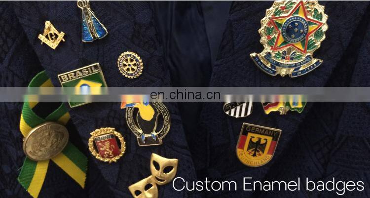 custom peach order enamel pin badges