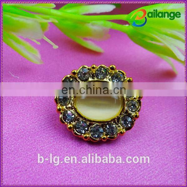 2015 newest shinning bailange custom rhinestone plating rhinestone heart shank button for garment accessory