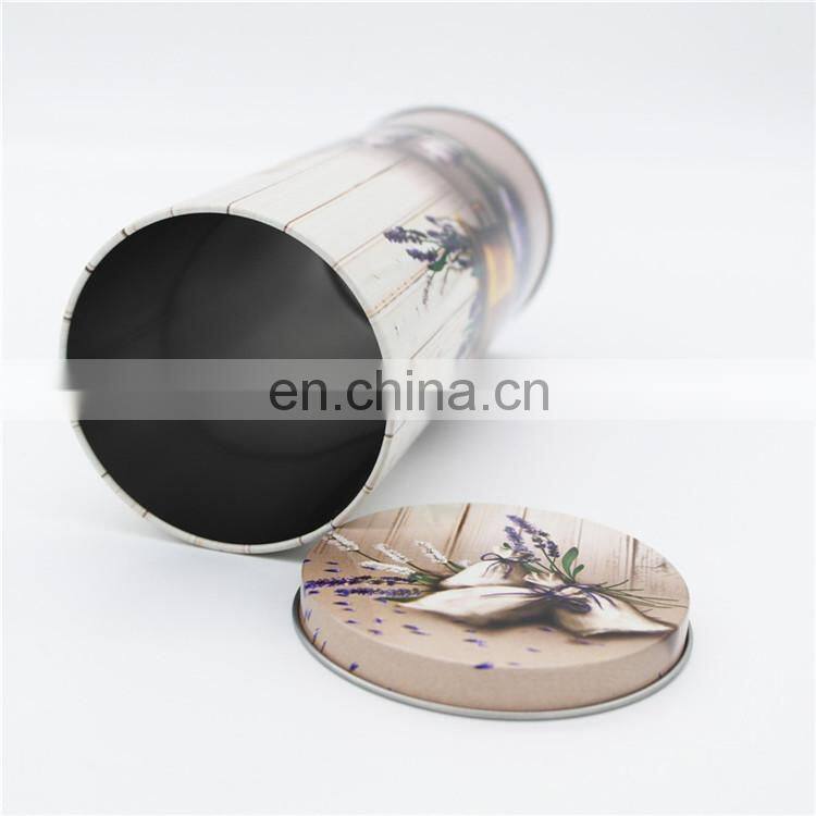2015 hot sale tall round food tin/round tin can for food storage or packaging