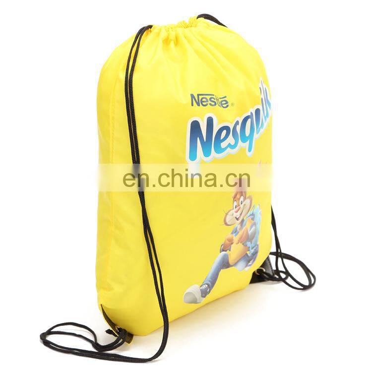 Custom polyester anime drawstring sport backpack bag for basketball