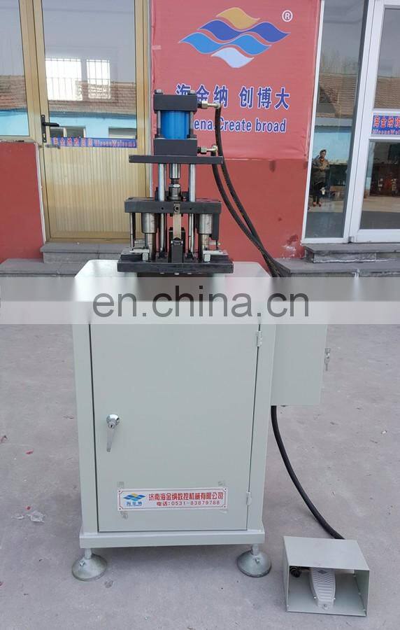 LYA-16 hydraulic punching hardware mounting hole aluminium window frame making machine