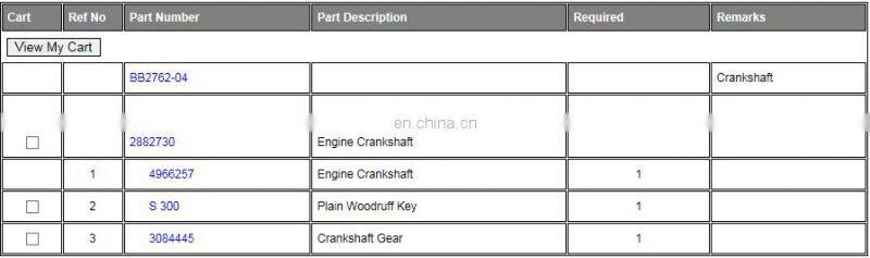 CCEC truck M11 Camshaft gear 3084445 for diesel engine