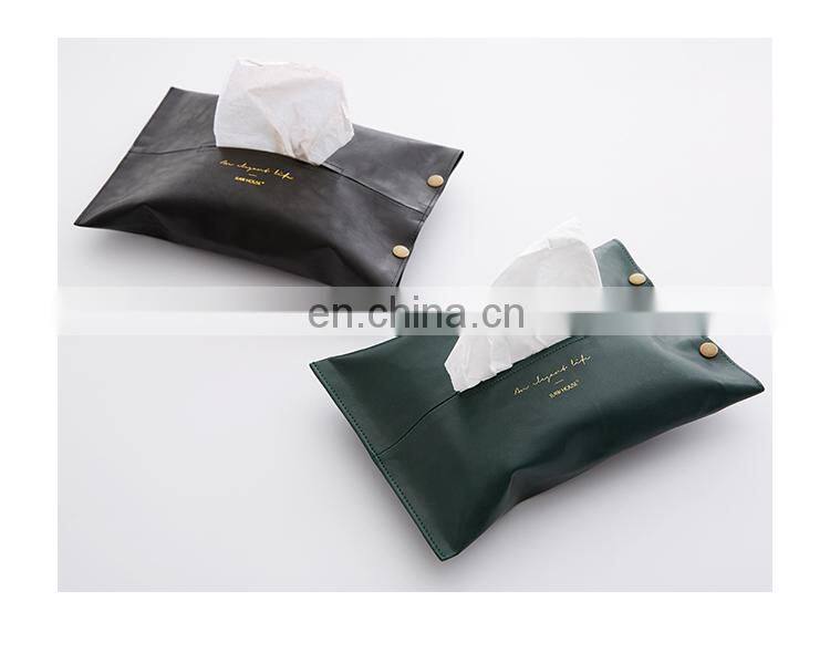 Faux leather napkin holder tissue holder tissue box