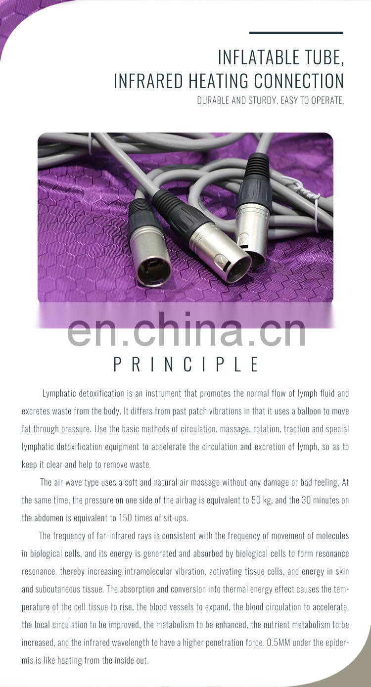RL-H07 Portable Far infrared pressotherapy machine lymphatic home use