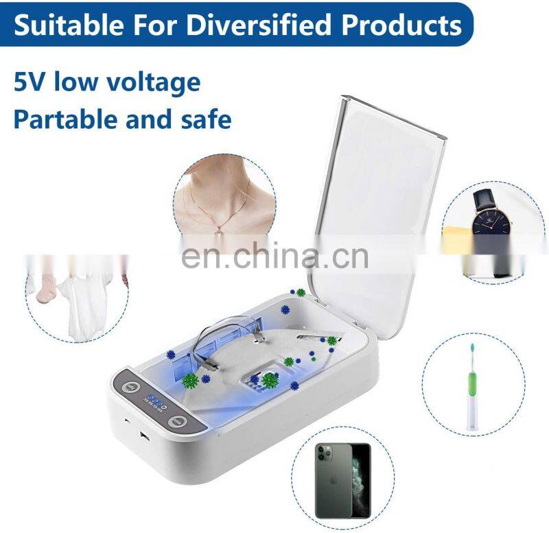 Available disinfection box for mobile phones, jewelry, beauty tools, multifunctional UV disinfection box