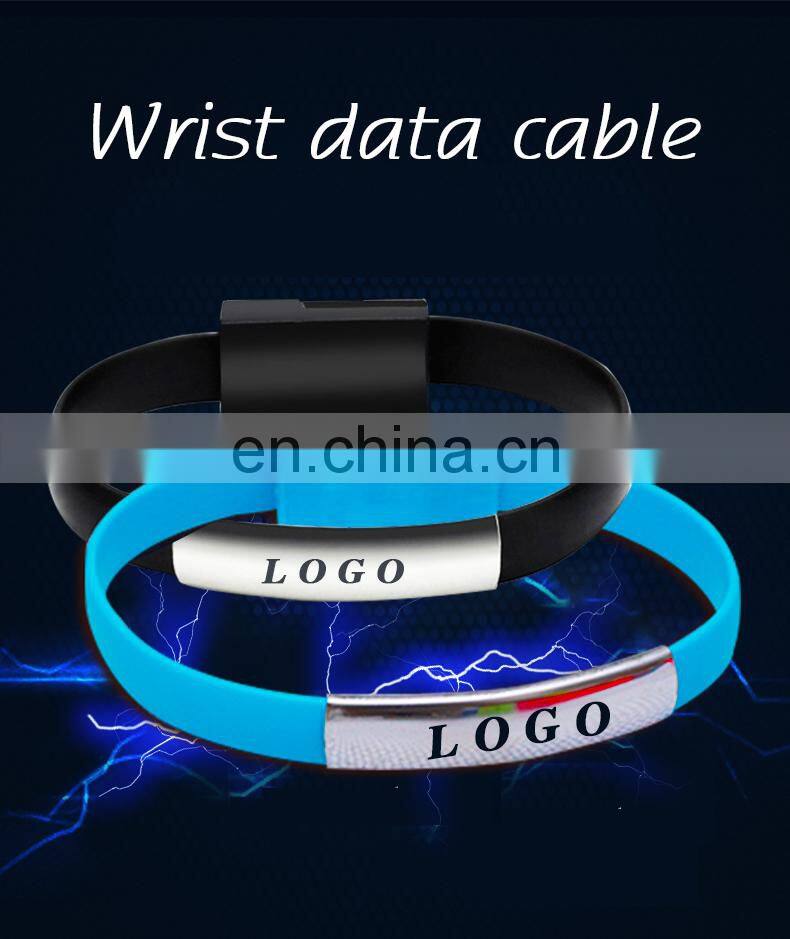 2020 New Product Bracelet Data Cable Wholesale Fast Charger Micro USB Data Cable Mobile Phone Charging Data Line Bracelet Cable