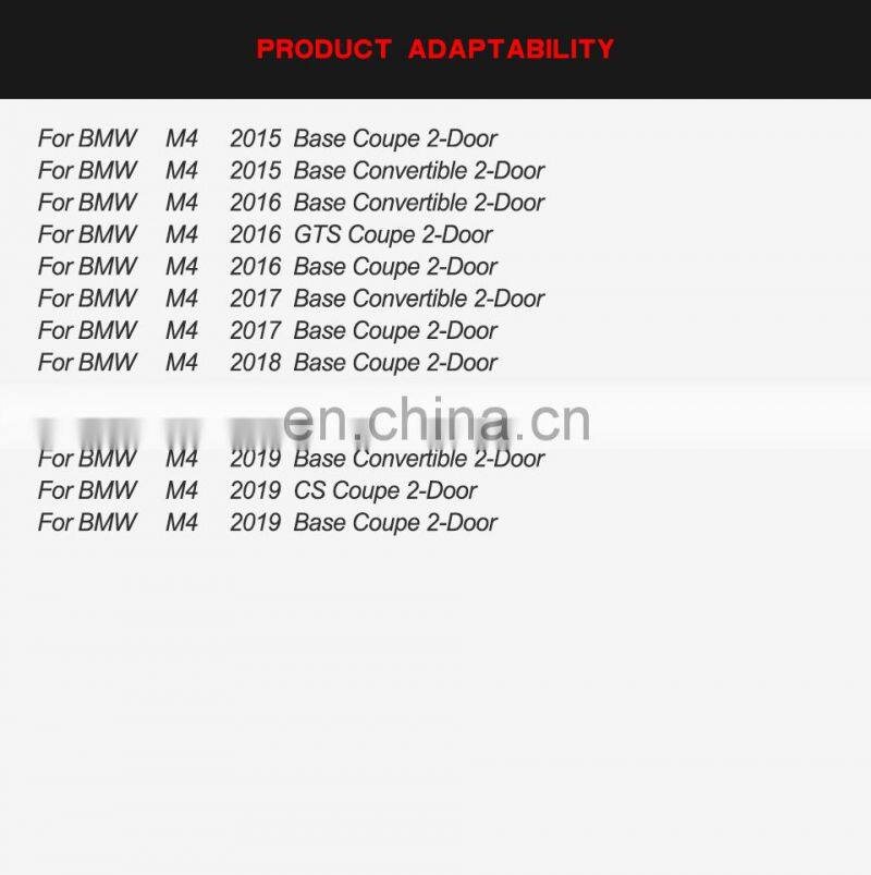 Full Carbon Fiber M3 M4 Side Skirts Extinsion for BMW F80 M3 Sedan F82 F83 M4 Coupe 2012-2017