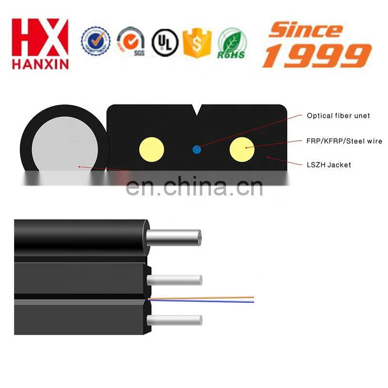 ONU G657A 1 core drop cable GJYXCH Drop Flat Fiber Cable