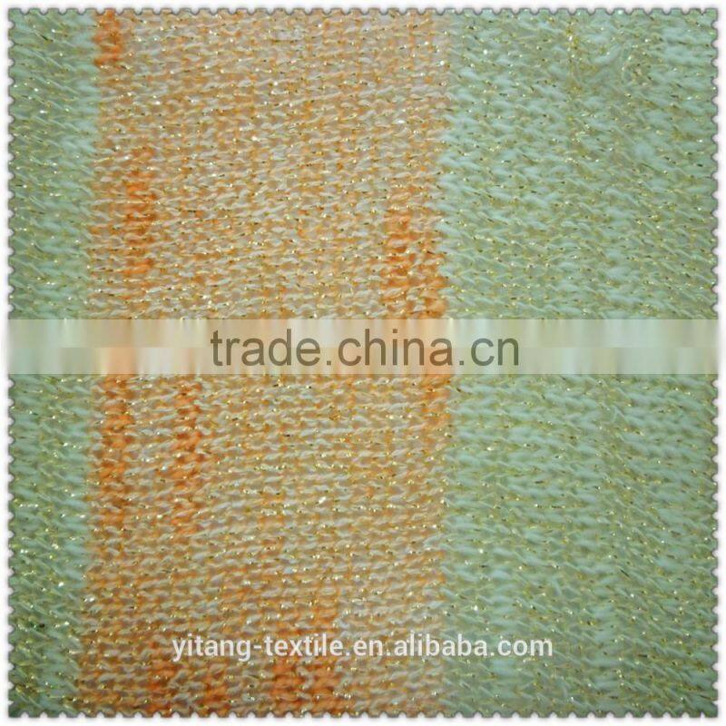 Metallic yarn dyed fabric