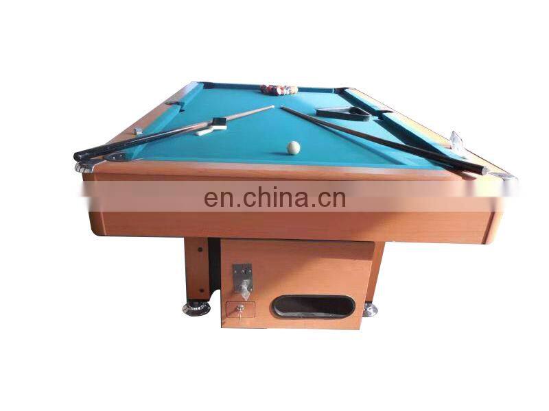 Commercial 8 feet wood grain MDF coin-operated billiard table Standard adult American black eight home indoor billiard table