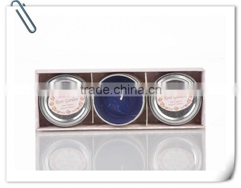 Promotion gifts 3 pcs a set decorative gifts glass candles