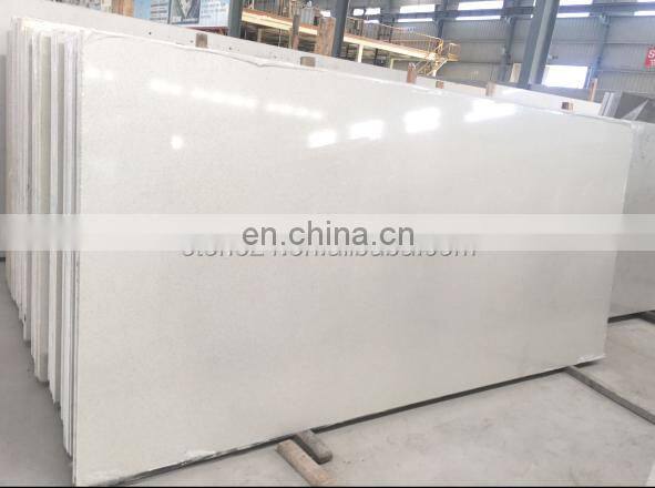 Crystal White quartz countertop slabs