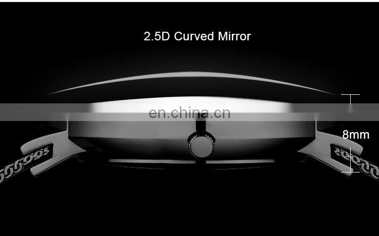 SINOBI Men's Watch Luxury Calendar Date Display Dazzling Diamond Index Dial Steel Milanese Mesh Band S9685G Relogio Masculino