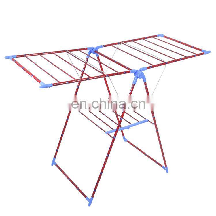 Children's high quality small clothes rack iron tube printing design clothes rack