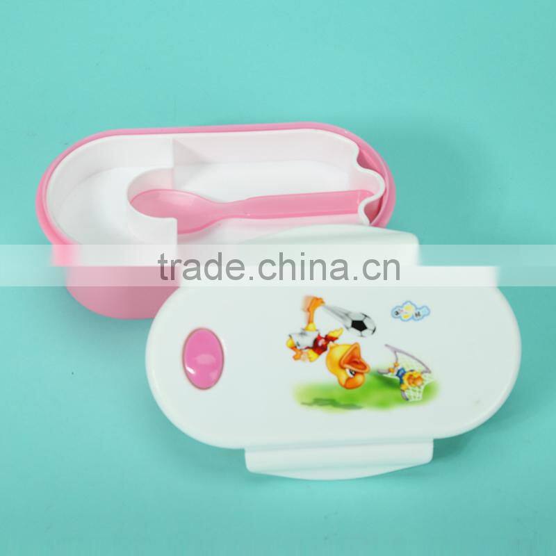 Kids tin lunch box set and water bottle PP bento lunchbox set