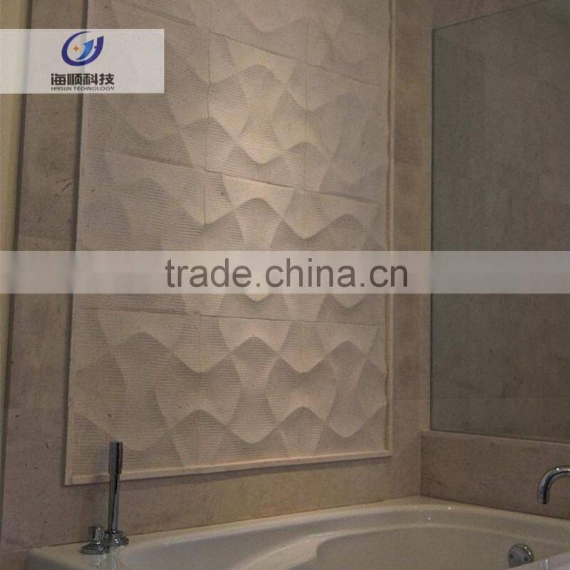 European Sensation hotel bathroom carve stone wall art waterproof decoration