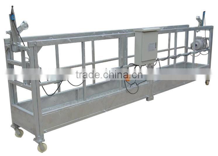 suspended wire rope platform