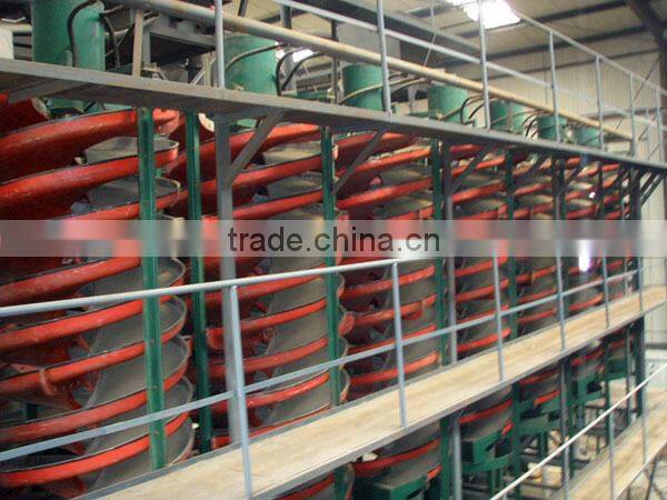 2015 Hot Sale !!! spiral chute for sorting lead zinc ore, tin, hematite, limonite, etc.
