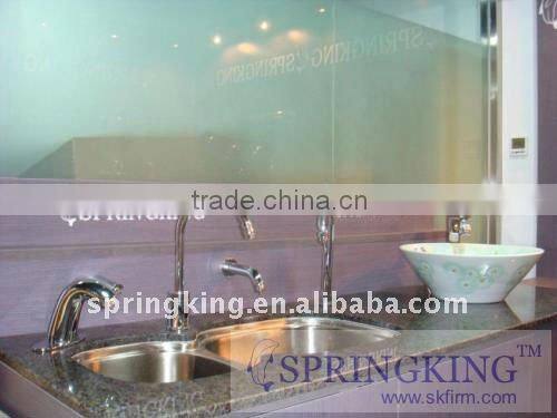 Elegant brushed nickel taps for kitchen sinks