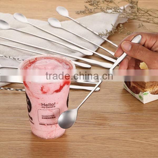 High Quality Stainless Steel Long handle Iced Tea Spoon Coffee Spoon Cold Drink Spoon