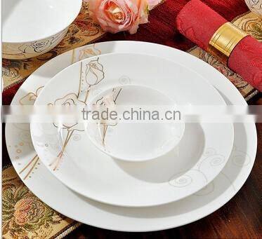 56 pcs flower dinner plate