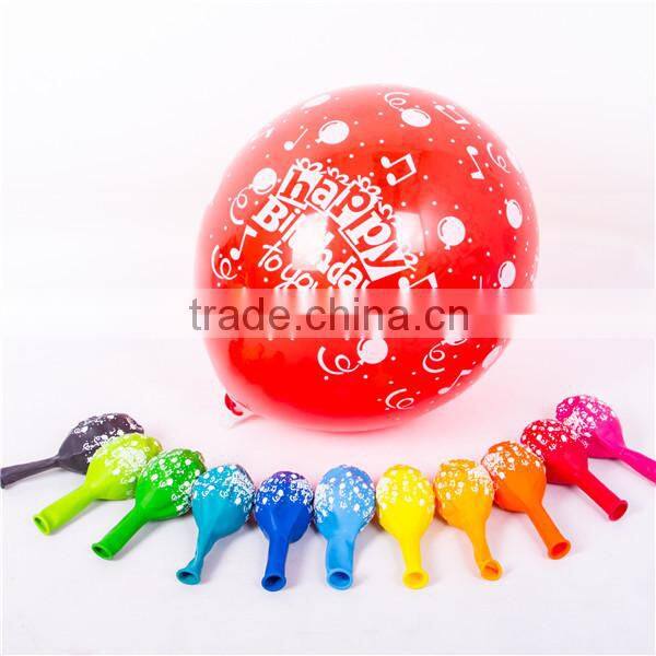 Helium balloon industrial EN71 approved 12'' 3.2g birthday balloon decoration