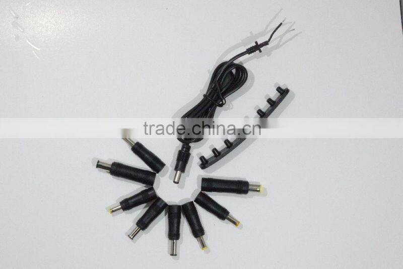 8 Pin Detachable Plug with 1.7x4.75x11mm and 5.5x1.9mm & 0.6x7.4 mm or other Detachable Ddapter