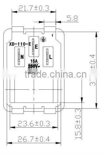 Iec inlet AC amd socket s1 with switch
